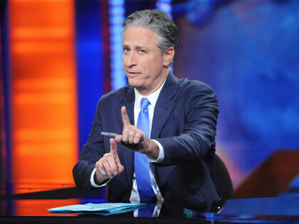 Jon Stewart hosts "The Daily Show with Jon Stewart" #JonVoyage on August 6, 2015