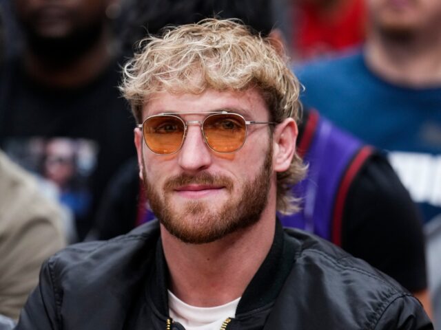 TORONTO, ON - OCTOBER 28: Logan Paul poses courtside during break in play between the Toro