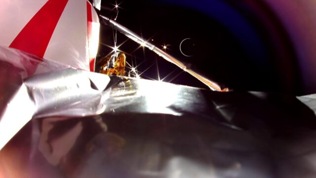 Astrobotic posted on social media a photograph taken by its spaceship on its final day, re