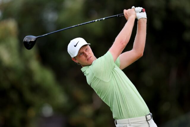 Cameron Davis of Australia remained atop the leaderboard after Friday's completion of the