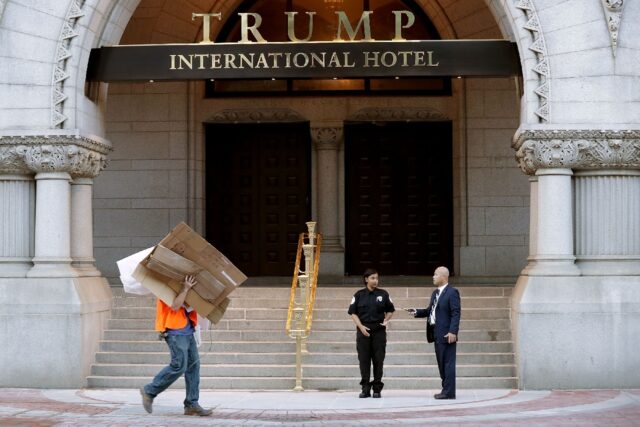 A Chinese embassy delegation spent $19,391 at the Trump International Hotel in Washington,