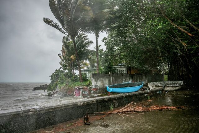 About a dozen storms or cyclones occur each year in the southwest Indian Ocean during the