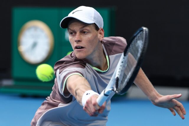 Italy's Jannik Sinner blasted past Russia's Karen Khachanov into the Australian Open quart