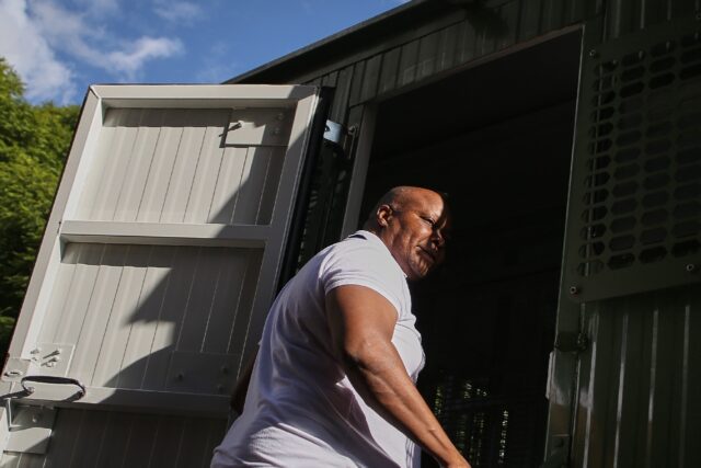 Jailed Zimbabwe opposition figure Job Sikhala, seen here after a court appearance earlier this month, has been detained for more than a year-and-a-half