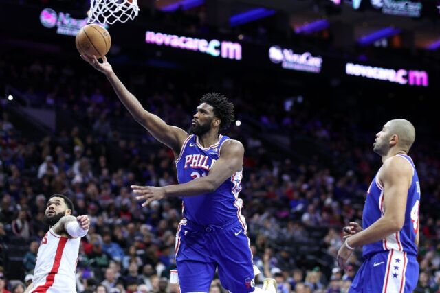 Joel Embiid scored 41 points on his return from injury in Philadelphia's rout of Houston o