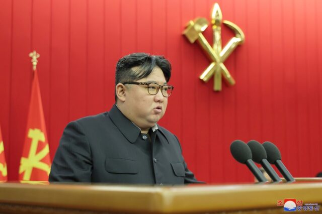 North Korea's Kim Jong Un, seen here in an undated photo released on January 25, 2024, has