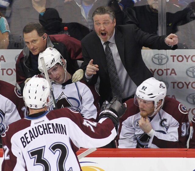 Patrick Roy, shown during his days as coach of the NHL's Colorado Avalanche, was named coa