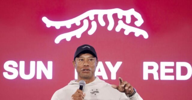 Tiger Woods Unveils 'Sun Day Red' Apparel Logo with TaylorMade