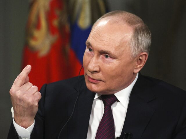 In this photo released by Sputnik news agency on Friday, Feb. 9, 2024, Russian President V