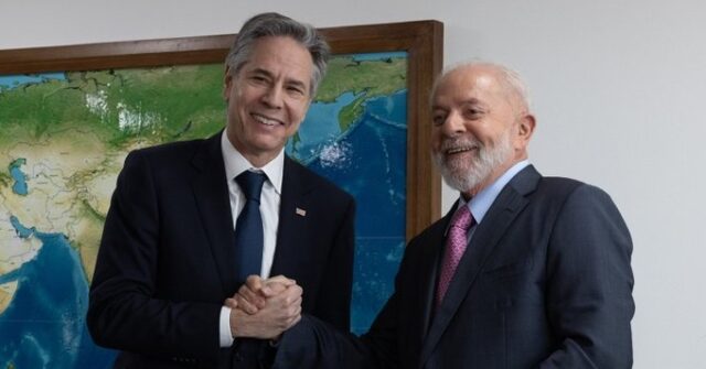 Blinken Touts Meeting with Lula; Fails to Mention 'Holocaust' Smear