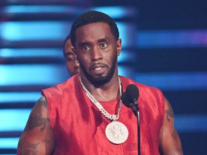 Diddy accepts the Global Icon Award onstage at the 2023 MTV Video Music Awards held at Pru