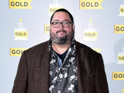 Ewen MacIntosh attending Gold's 25th birthday party and the launch of UKTV Original M