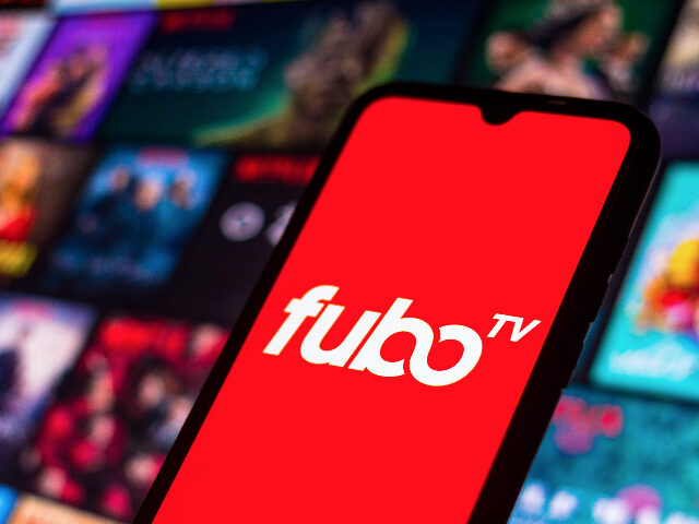 BRAZIL - 2021/09/05: In this photo illustration the FuboTV logo seen displayed on a smartp