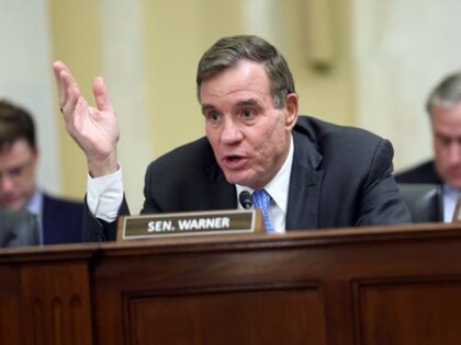 WASHINGTON, DC - NOVEMBER 14: U.S. Sen. Mark Warner (D-VA) delivers remarks during a Rules