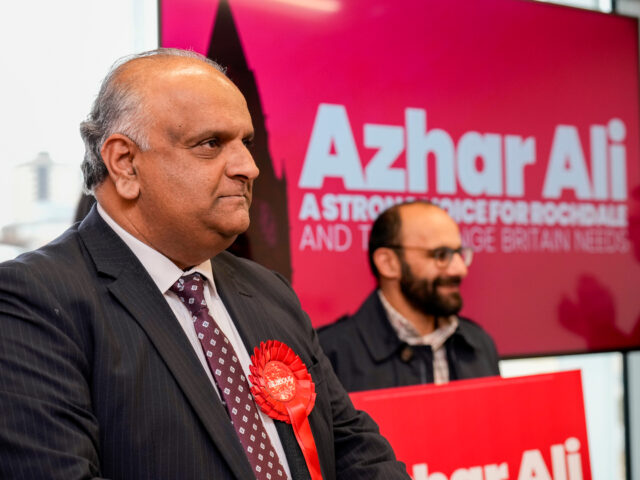 ROCHDALE, ENGLAND - FEBRUARY 07: Labour candidate for Rochdale, Azhar Ali launches his by-