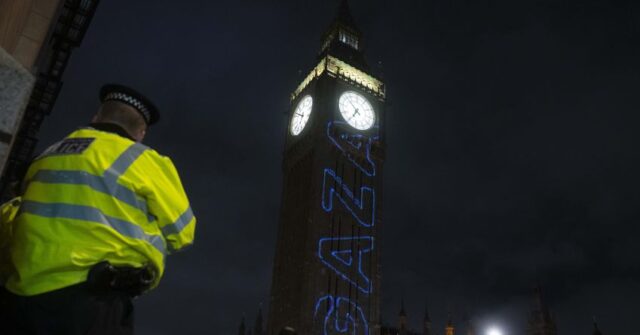 'From River to the Sea' Antisemitic Chant on Parliament in 25-Foot Letters