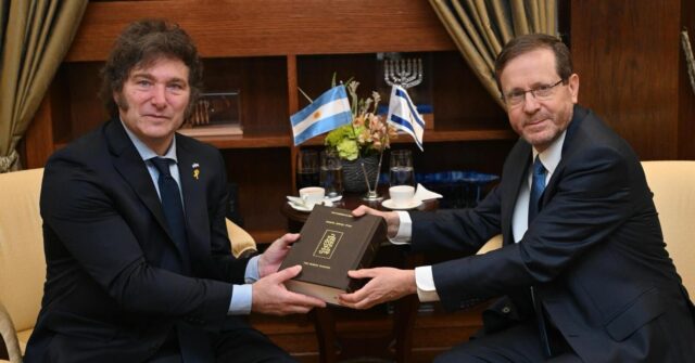 Argentina's Javier Milei Meets Isaac Herzog, Offering Support for Israel's 'Legitimate Self-Defense' Against Hamas