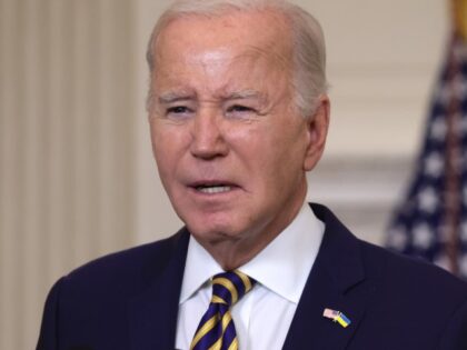 President Joe Biden delivers remarks on the Emergency National Security Supplemental Appro