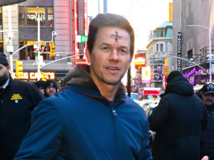 NEW YORK, NEW YORK - FEBRUARY 14: Mark Wahlberg is seen on February 14, 2024 in New York C