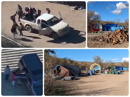 NGOs Smuggle Migrants from Border to Encampment. (Twitter: Congressman Tom Tiffany)
