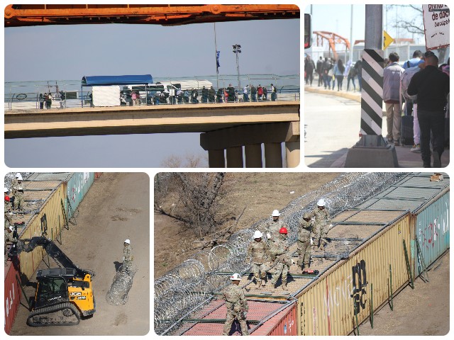 WATCH: Biden-Admin Admitted Migrants March Across Bridge over Texas-Seized Border Park - Vimarsana News
