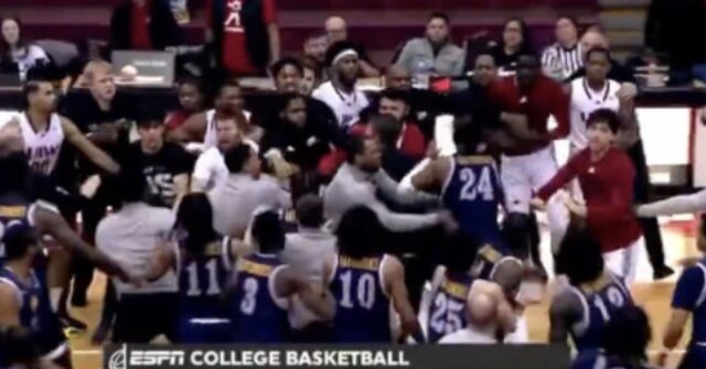 WATCH: College Basketball Game Explodes in Massive Brawl During Post-Game Handshake Line