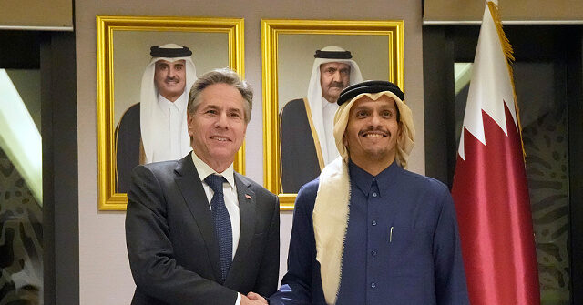 Blinken Offers Hamas Host Qatar U.S. 'Commitment' to a 'Palestinian State'