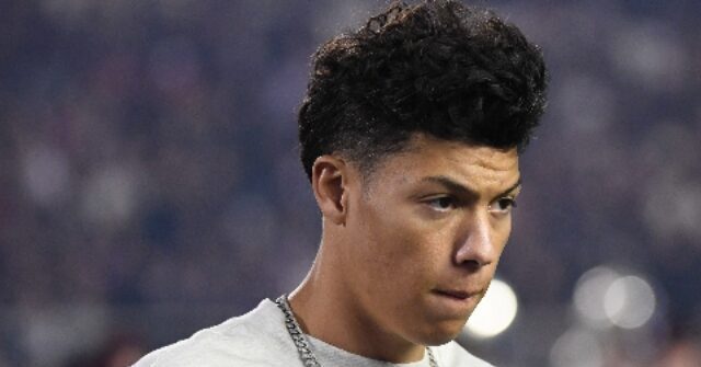 VIDEO: Jackson Mahomes Appears to be Blocked from Attending Super Bowl Party