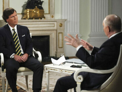 In this photo released by Sputnik news agency on Friday, Feb. 9, 2024, Russian President V