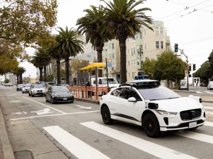 Waymo self-driving car in San Francisco