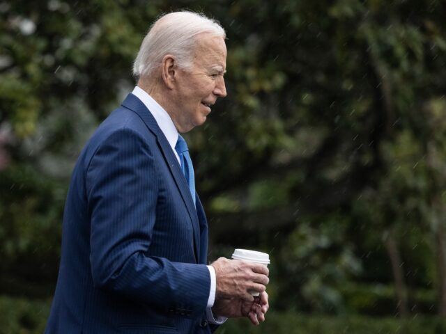 US President Joe Biden departs the White House in Washington, DC, for Walter Reed Medical