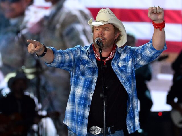 LAS VEGAS, NV - APRIL 07: Recording artist Toby Keith performs during ACM Presents: An All