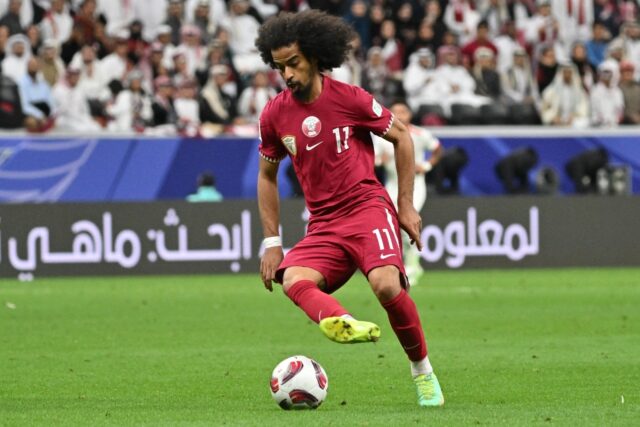 Akram Afif has scored four times for the hosts Qatar