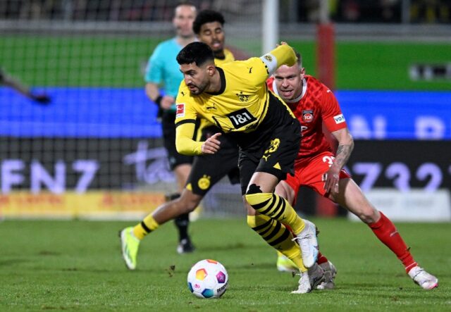 Dortmund captain Emre Can returned from injury in Friday's match away at Heidenheim