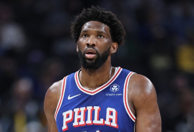 Joel Embiid of the Philadelphia 76ers, the NBA scoring leader, will undergo a left knee in