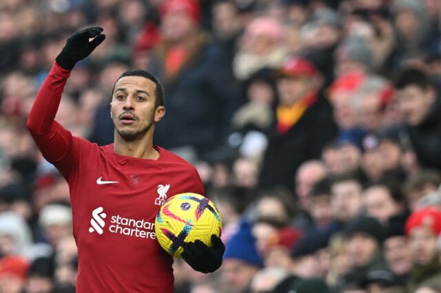 Liverpool midfielder Thiago Alcantara