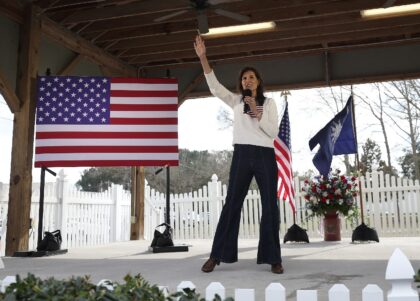 Nikki Haley speaks during a campaign event on February 23, 2024 in Moncks Corner, South Ca