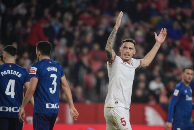 Sevilla forward Lucas Ocampos is appalled at the 'obscene' act of a Rayo Vallecano fan pro