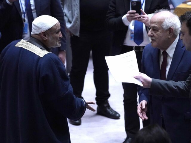 NEW YORK, NEW YORK - MARCH 11: Palestinian ambassador to the United Nations Riyad Mansour