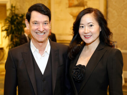 LOS ANGELES, CALIFORNIA - JANUARY 12: (L-R) Jim Breyer and Angela Chao attends the AFI Awa