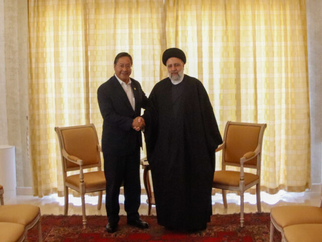 Bolivian President Luis Arce meets with Iranian President Ebrahim Raisi on Saturday, March