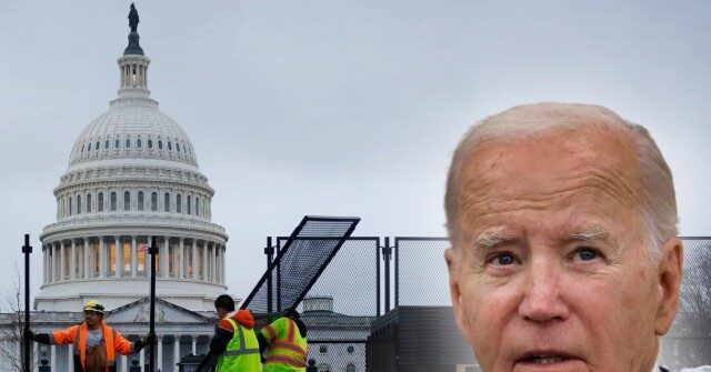 Exclusive — Feds Build a Wall for Joe Biden's SOTU Address: 'Walls Work'