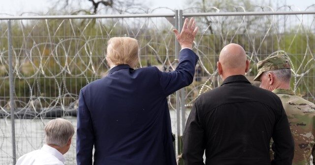 WATCH -- Donald Trump Waves to Migrants Across the Border: 'They Love Trump, Can You Believe It?'