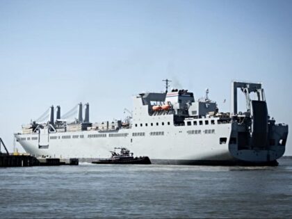MV Roy Benavidez, part of the U.S. Ready Reserve Fleet, left port Thursday to deliver equi