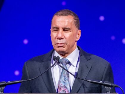 NEW YORK, NEW YORK - NOVEMBER 20: Former Governor of New York David Paterson on stage duri