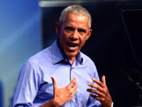 Former President Barack Obama speaks during a rally with President Joe Biden, Democratic c