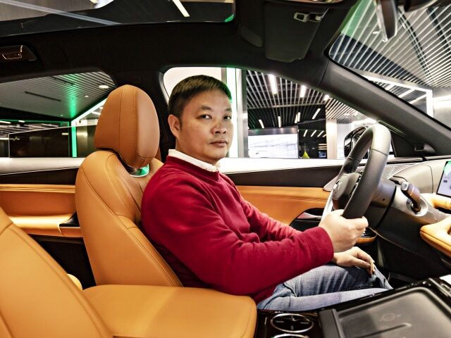 He Xiaopeng, co-founder and chief executive officer of Xpeng Inc., in Guangzhou, China, on