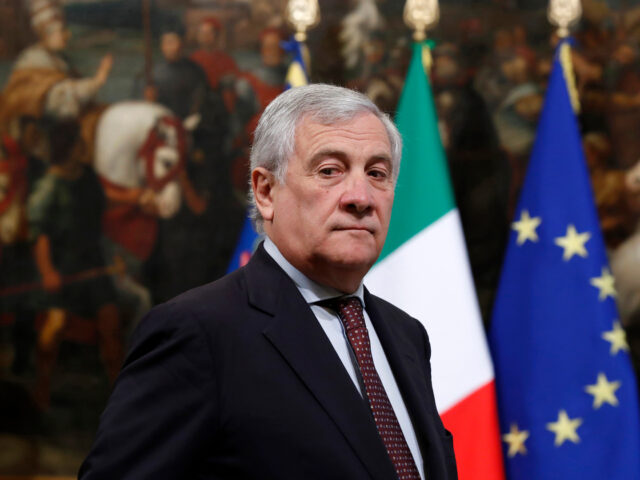 Deputy Prime Minister and Minister of Foreign Affairs Antonio Tajani during the ceremony o