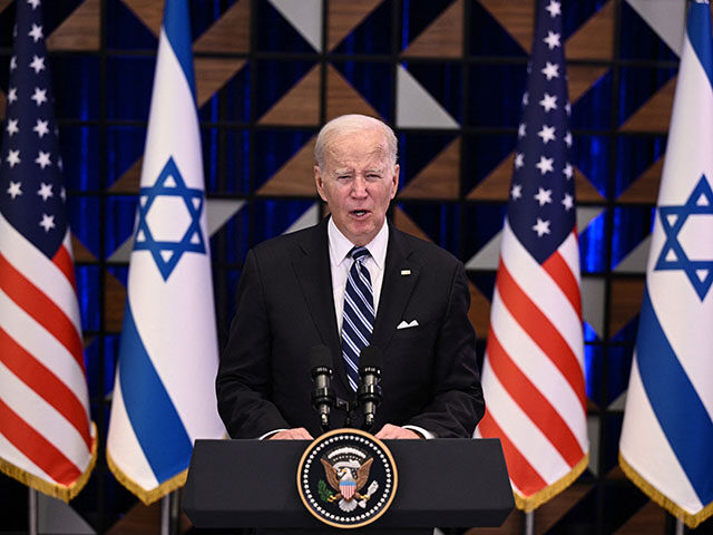 White House - US President Joe Biden holds a press conference following a solidarity visit
