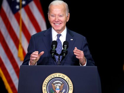 President Joe Biden speaks during the annual House Democrats 2024 Issues Conference on Feb